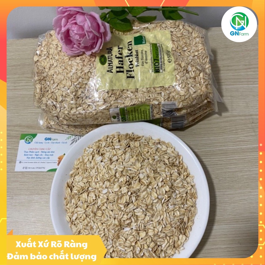 Yến Mạch Cán Dẹt Hafer Flocken Nhập Khẩu Đức - Túi 500g