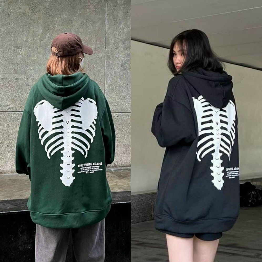 Áo Khoác nỉ HOODIE  UNISEX Nam Nữ Chất Vải Dày Dặn Ấm Áp . MÃ ÁO XƯƠNG CÓ MŨ VÀ KO MŨ .