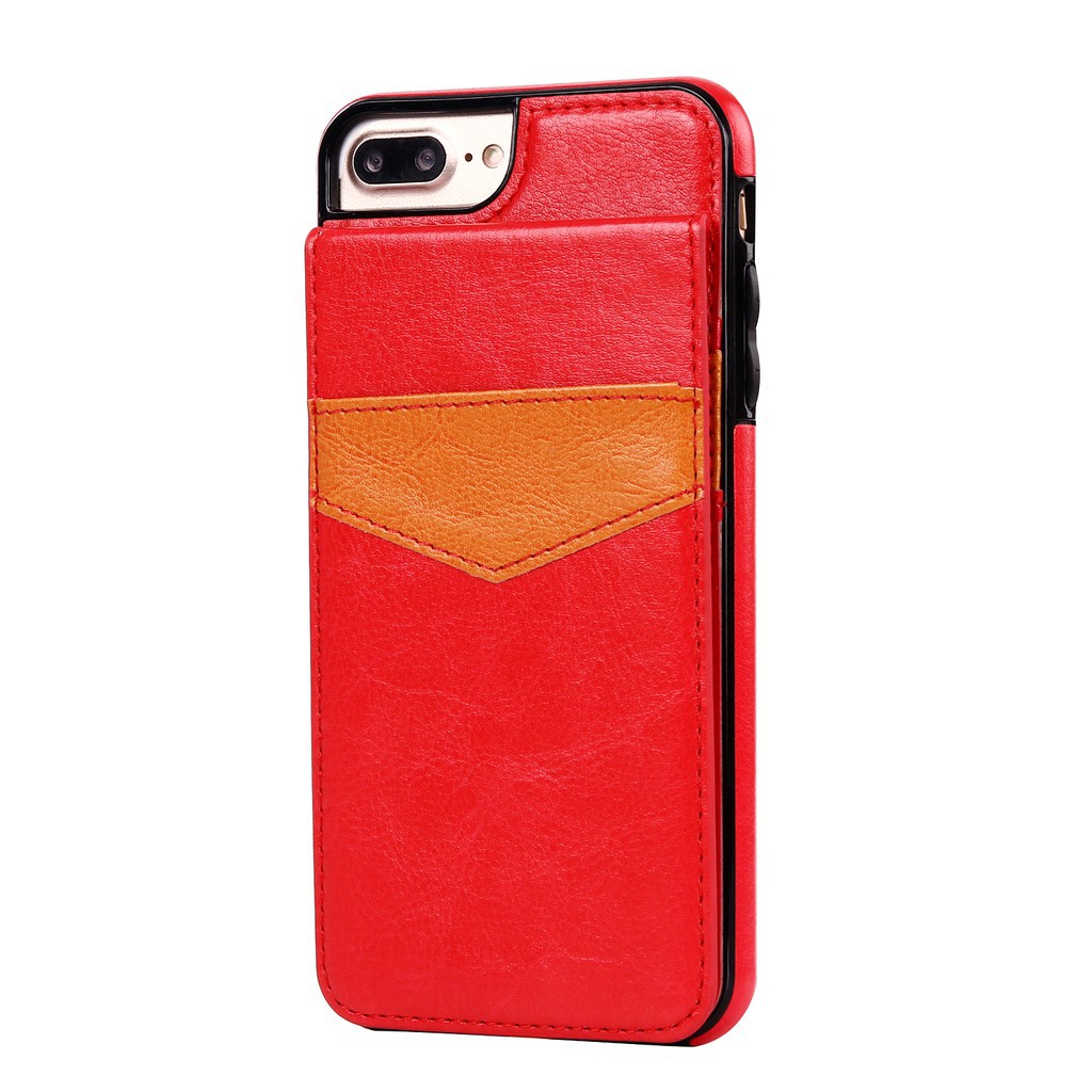 Ốp lưng da PU TPU có ngăn đựng thẻ thời trang cho iPhone 5 5S SE 6 6S 7 | BigBuy360 - bigbuy360.vn