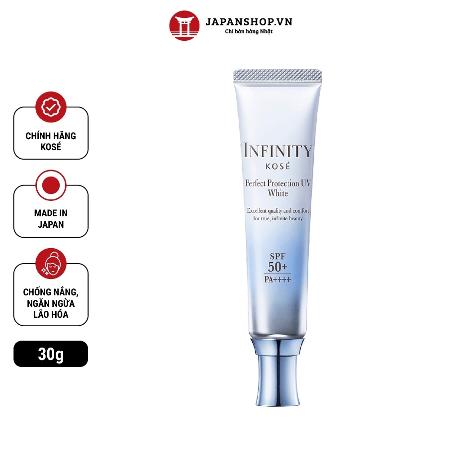 Nhũ Tương Chống Nắng Vật Lý Cao Cấp Nhật Bản Kosé Infinity Spf50+/Pa+++ 30g