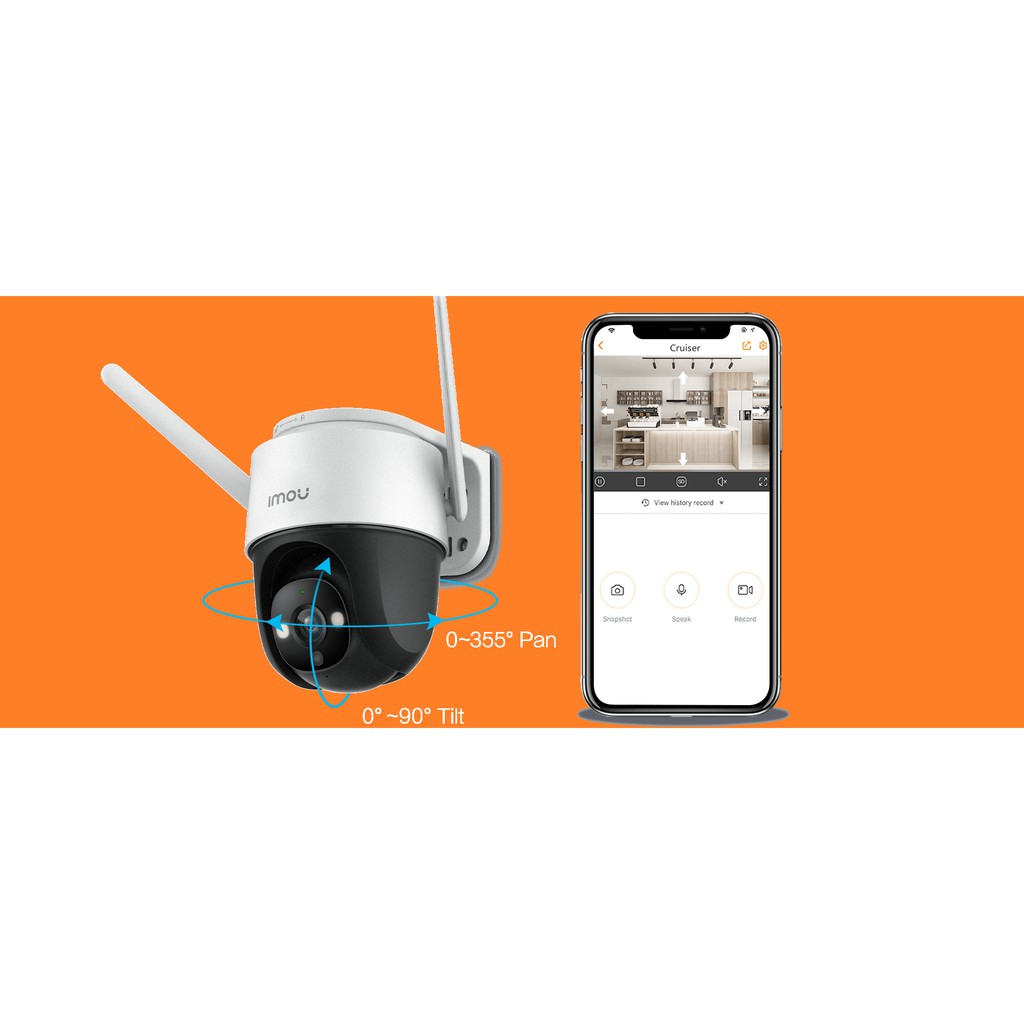 Camera Ngoài Trời Imou PTZ IPC-S22FP 2.0mpx (Quay 360 độ + Có Màu Ban Đêm)