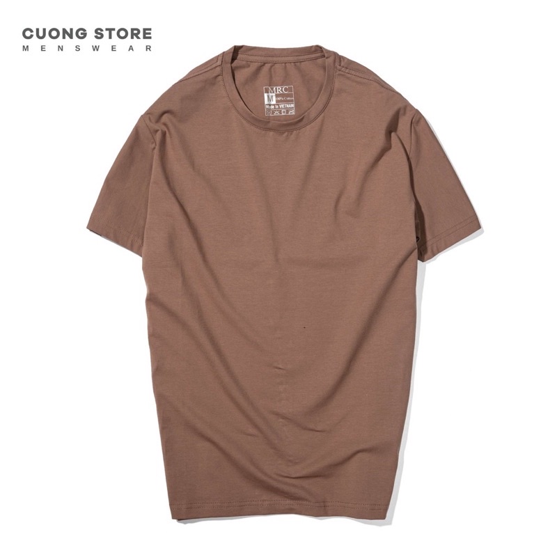 Áo thun nam cổ tròn vải cotton co giãn , dày dặn, dáng suông thoải mãi