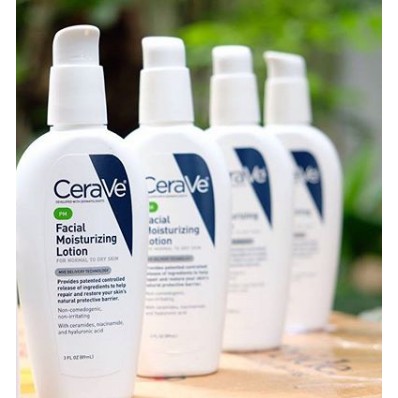 Kem dưỡng CeraVe PM Facial Moisturizing Lotion [Niacinamide + Ceramides + Hyaluronic Acid]