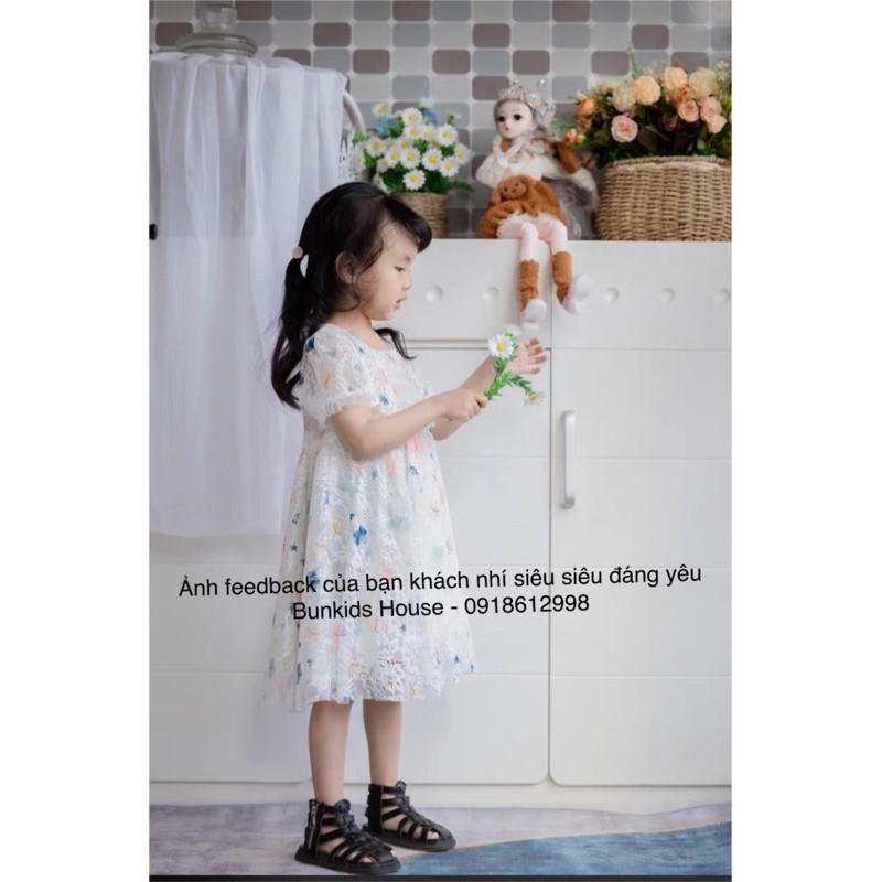 Váy ren tiểu thư bé gái lớn, size đại  - kèm ảnh thật