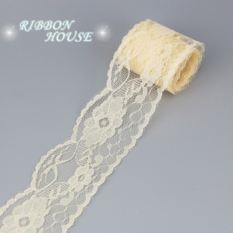 Cuộn dây ren 6mm dài 10yard trang trí đa dụng chất lượng cao