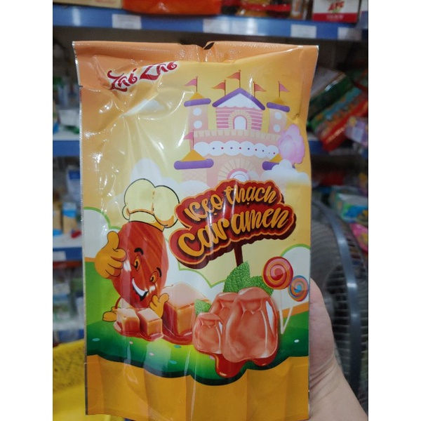 Kẹo thạch Zai Zai vị Trà sữa trân châu/vị caramen 320g