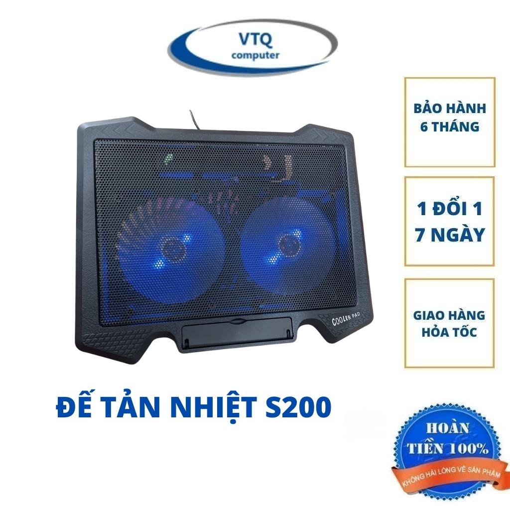 Đế tản nhiệt laptop N99 2 quạt, fan laptop n19,n99,n139,s200,s18,s400 làm mát cực nhanh.bảo hành 3 tháng.shopphukienvtq