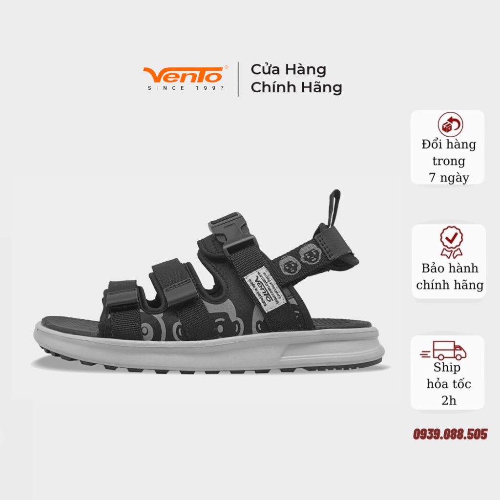 Sandal Vento Nữ Thời Trang NB80 Màu Đen