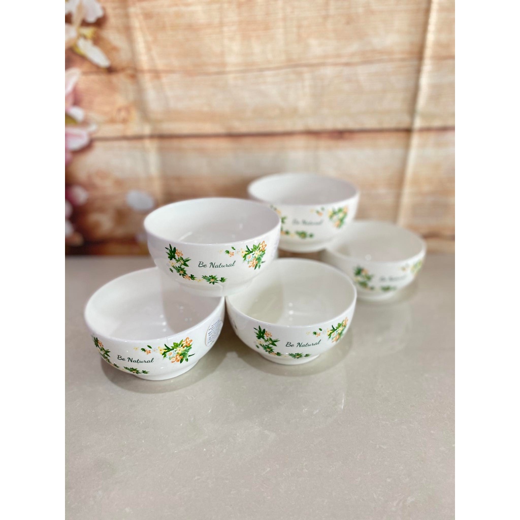 Bộ 10 chén sứ ăn cơm quà Unilever - mẫu ngẫu nhiên