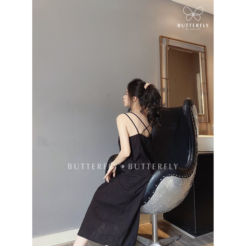 [Mã WAMT1505 giảm 10K đơn 0K] Váy đầm nữ đẹp dây đan lưng BUTTERFLY, maxi đũi dáng suông | BigBuy360 - bigbuy360.vn
