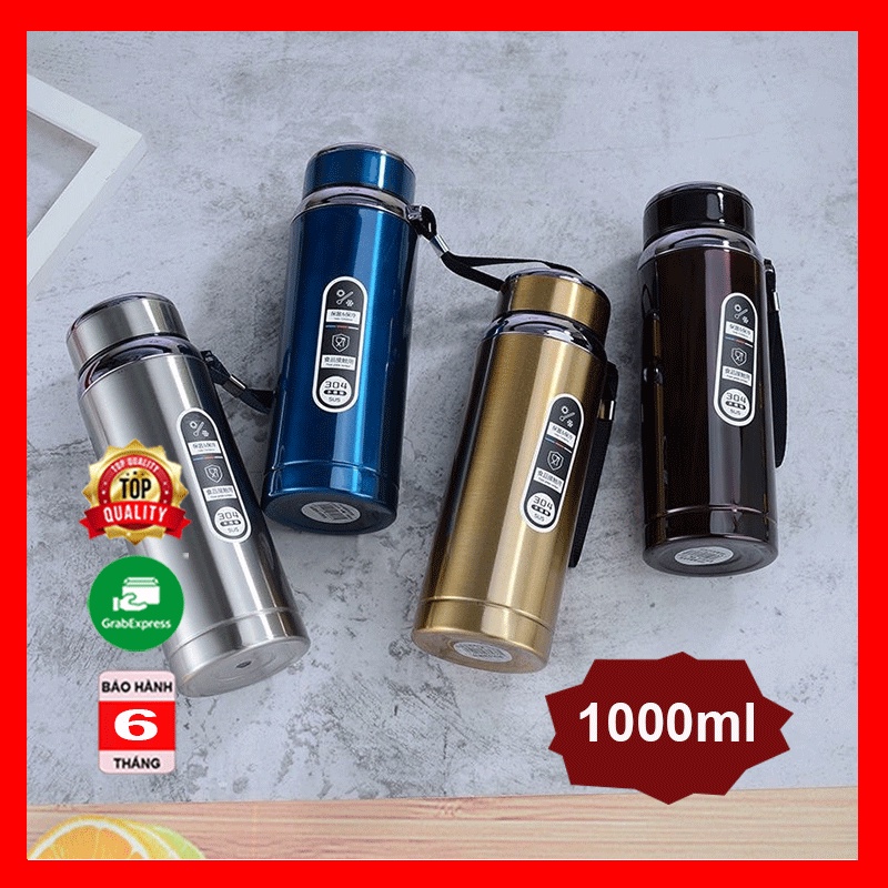 Bình giữ nhiệt nóng lạnh lõi thép inox 304 chống Gỉ thể thao mang đi học đi làm