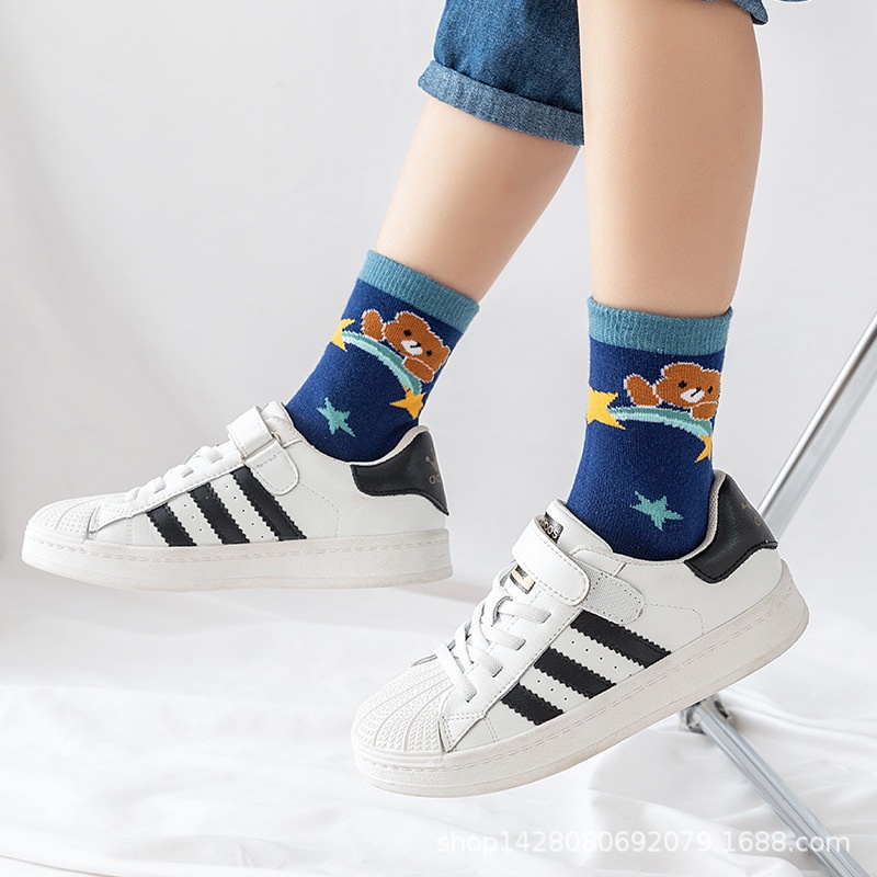 Vớ Thể Thao Họa Tiết Hoạt Hình Dễ Thương Cho Bé