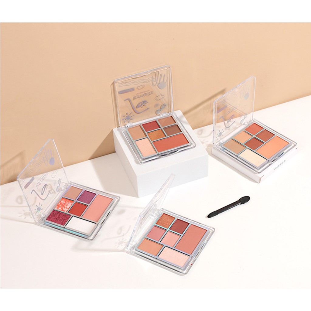 Phấn Mắt Nội Địa Trung Lameila 7 Ô Thành Phố Biển Trời 5082 EYESHADOW LPM4