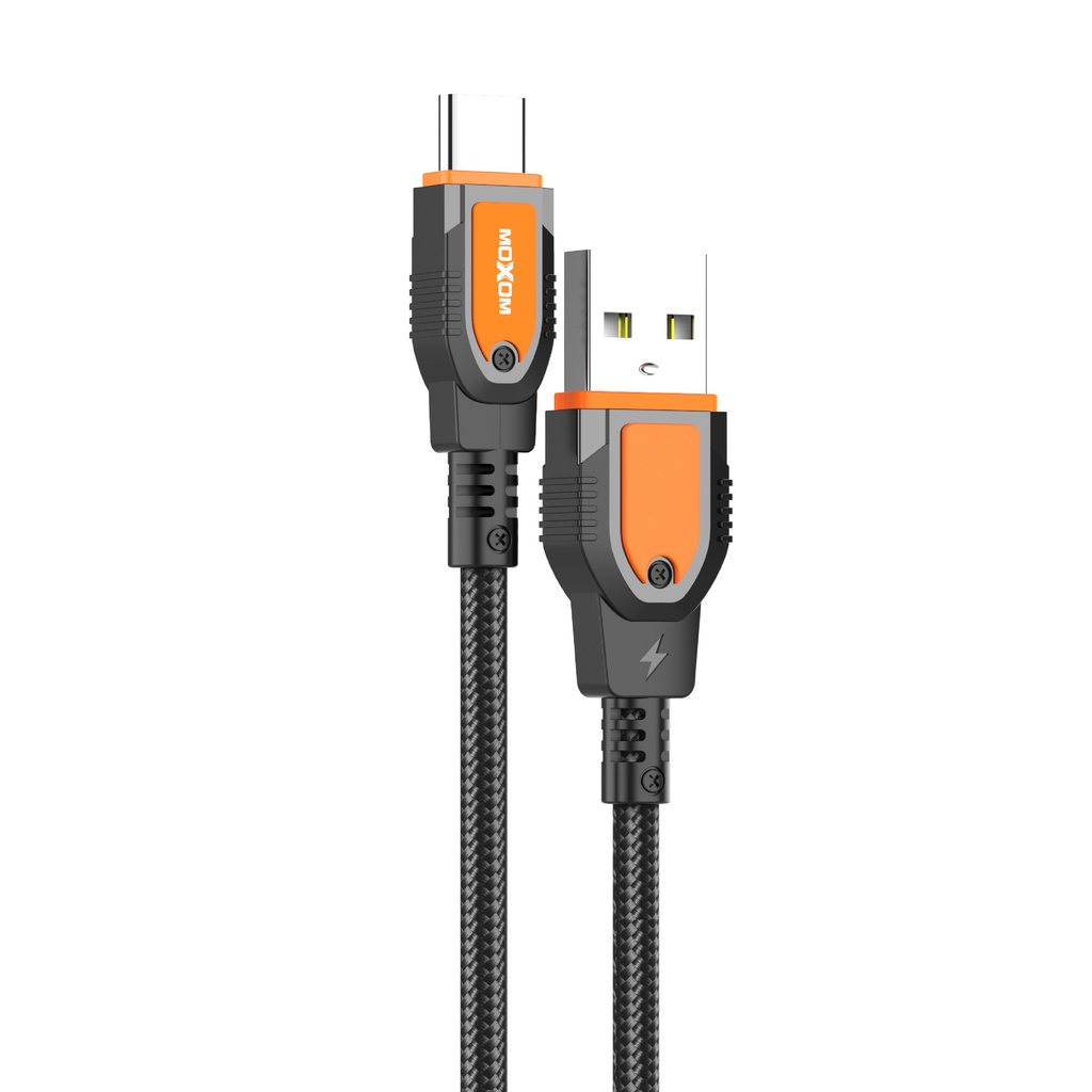 Dây sạc Type-C chính hãng MOXOM CB88 5A 66W, hỗ trợ sạc QC 4.0, VOOC, QC 3.0 dùng cho Samsung Oppo Xiaomi Redmi , dài 1m