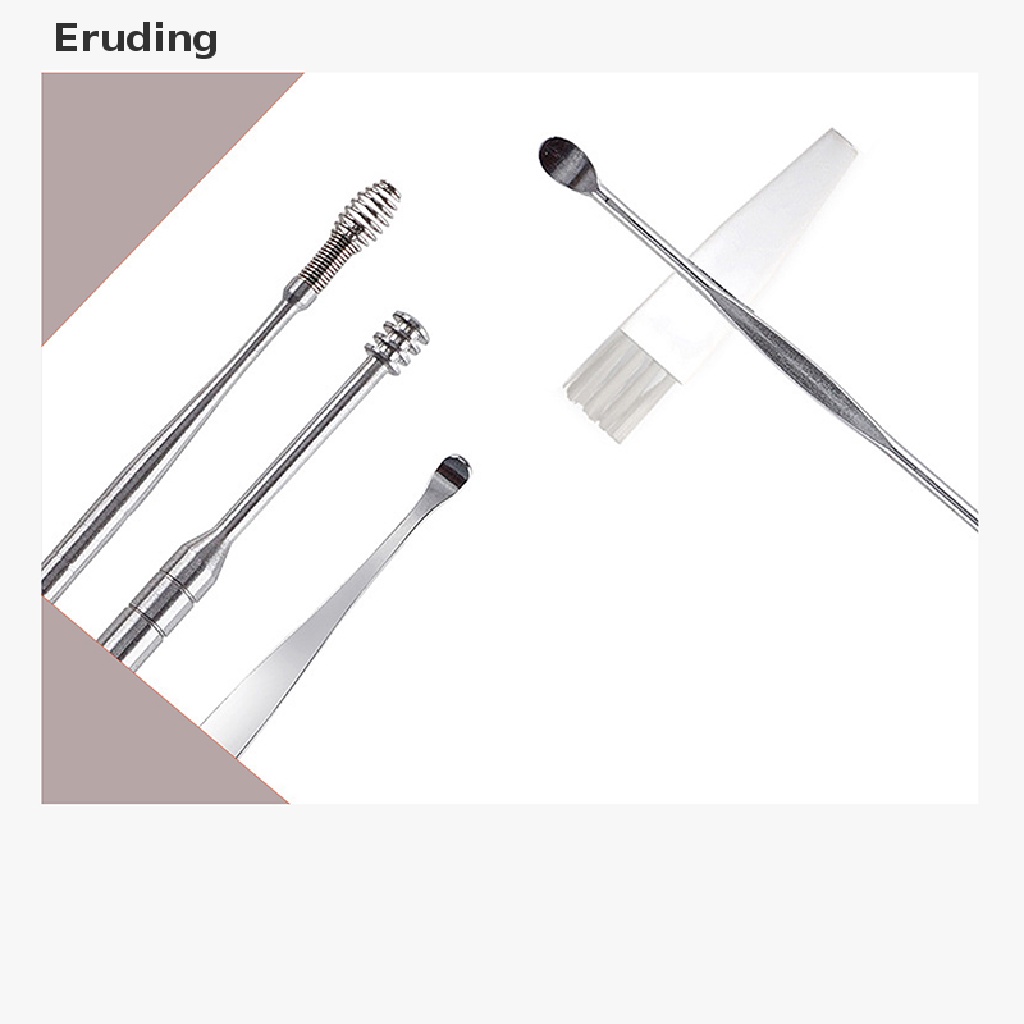 Set 6 Dụng Cụ Lấy Ráy Tai Bằng Inox Tiện Lợi