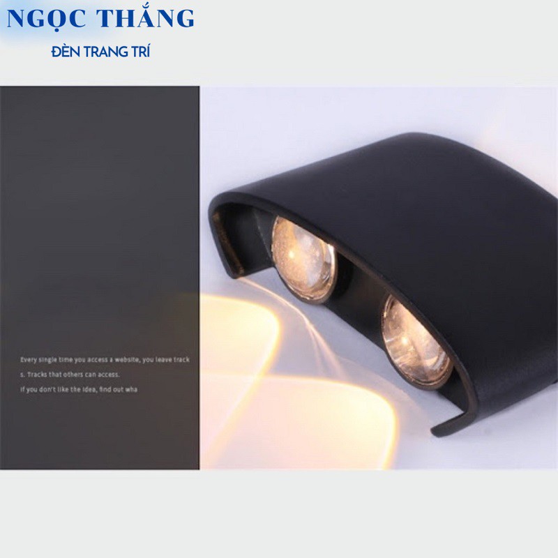 Đèn Led hắt tường treo tường trang trí trong nhà ngoài trời 2 bóng 4 bóng 6 bóng 8 bóng Led 220V VNT624 Ngọc Thắng