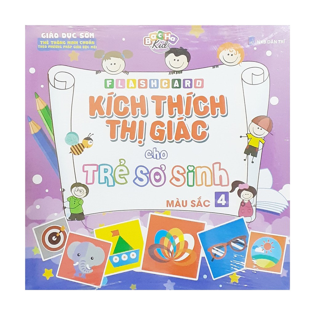 Flashcard - Kích thích thị giác cho trẻ sơ sinh 4-Màu sắc