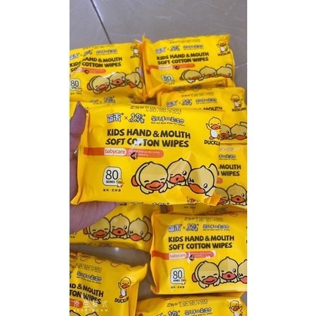 [HOT] Thùng 10 Gói Khăn Giấy Ướt Vịt Vàng Cao Cấp 80 tờ