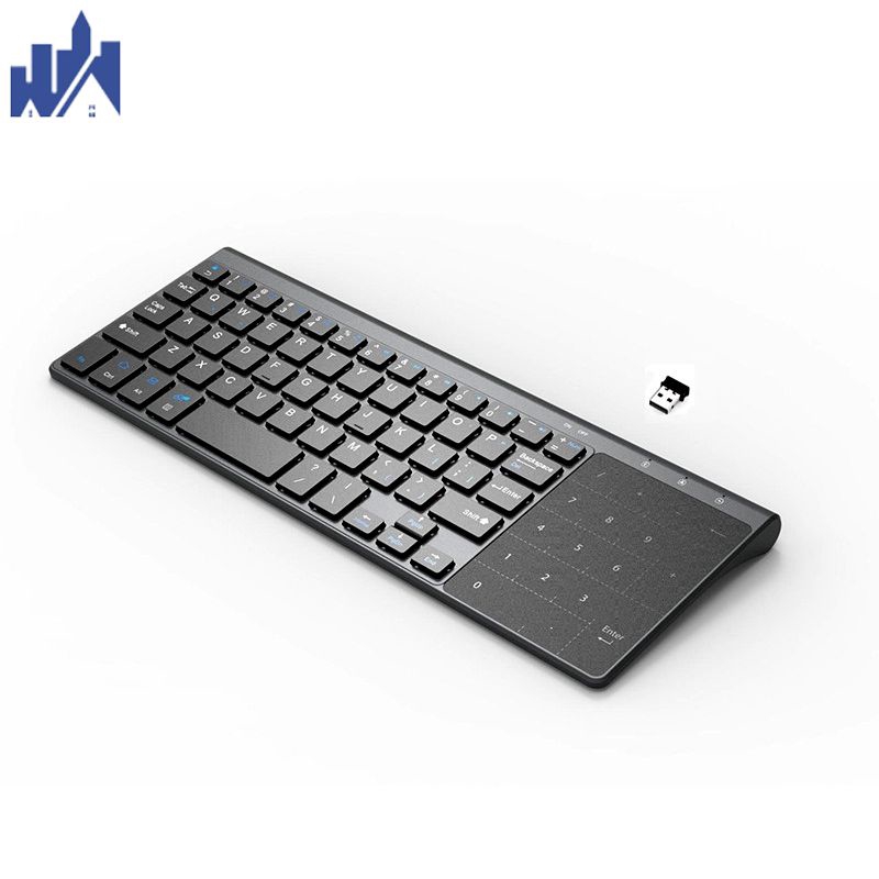 Bàn Phím Không Dây Mini 2.4g Tích Hợp Cảm Ứng Cho Windows Pc 59 Phím dùng cho laptop, máy tính pc