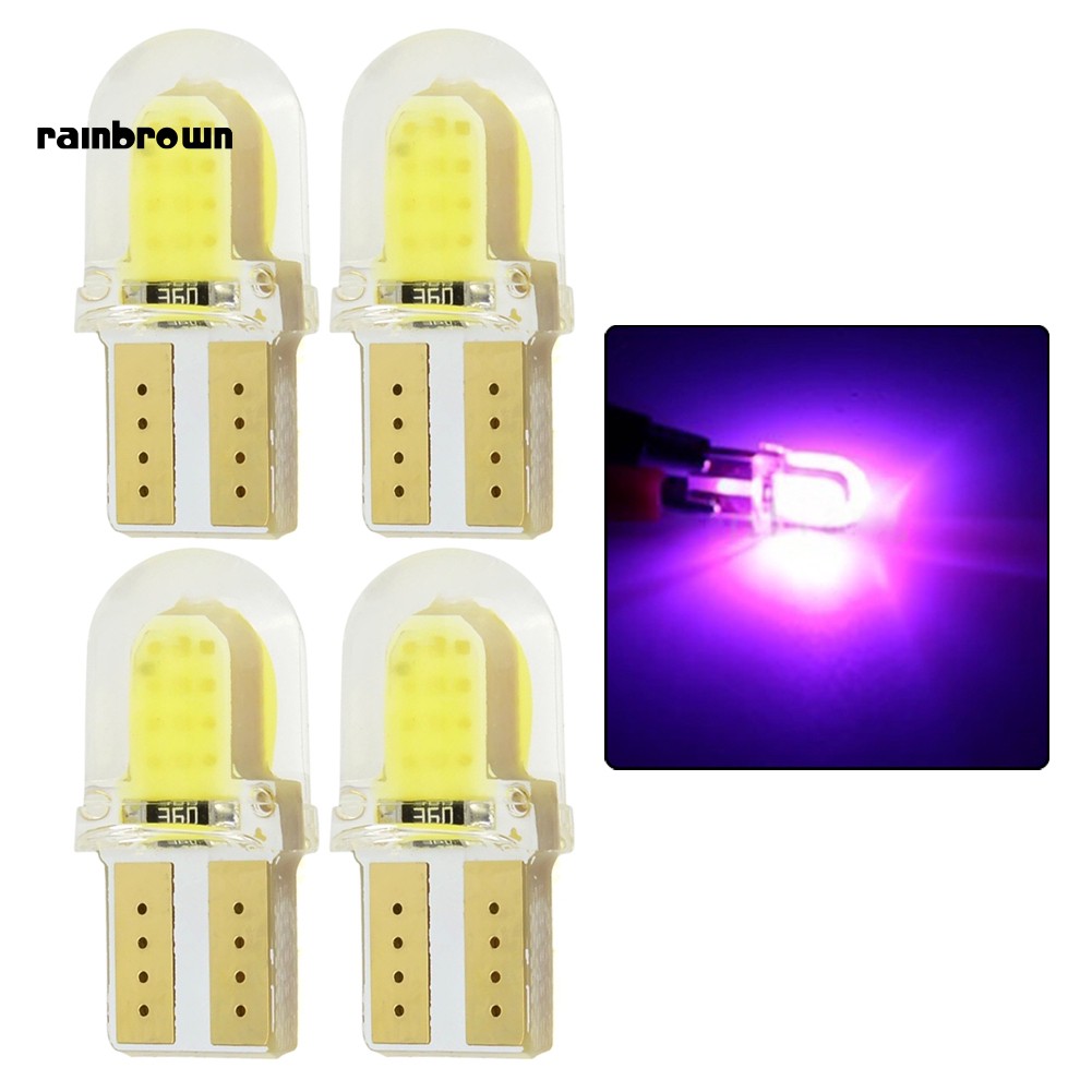 Bộ 4 Đèn Led T10 W5W Cob Siêu Sáng Cho Xe Hơi