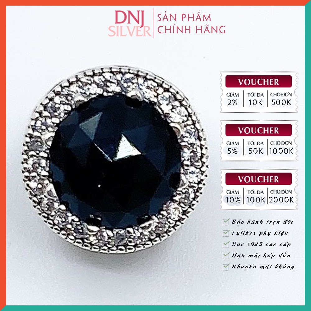 [Hàng cao cấp] Vòng tay bạc 925 cao cấp dành cho nữ - Vòng tay charm bạc cô nàng đam mê TlKTOK - DNB009