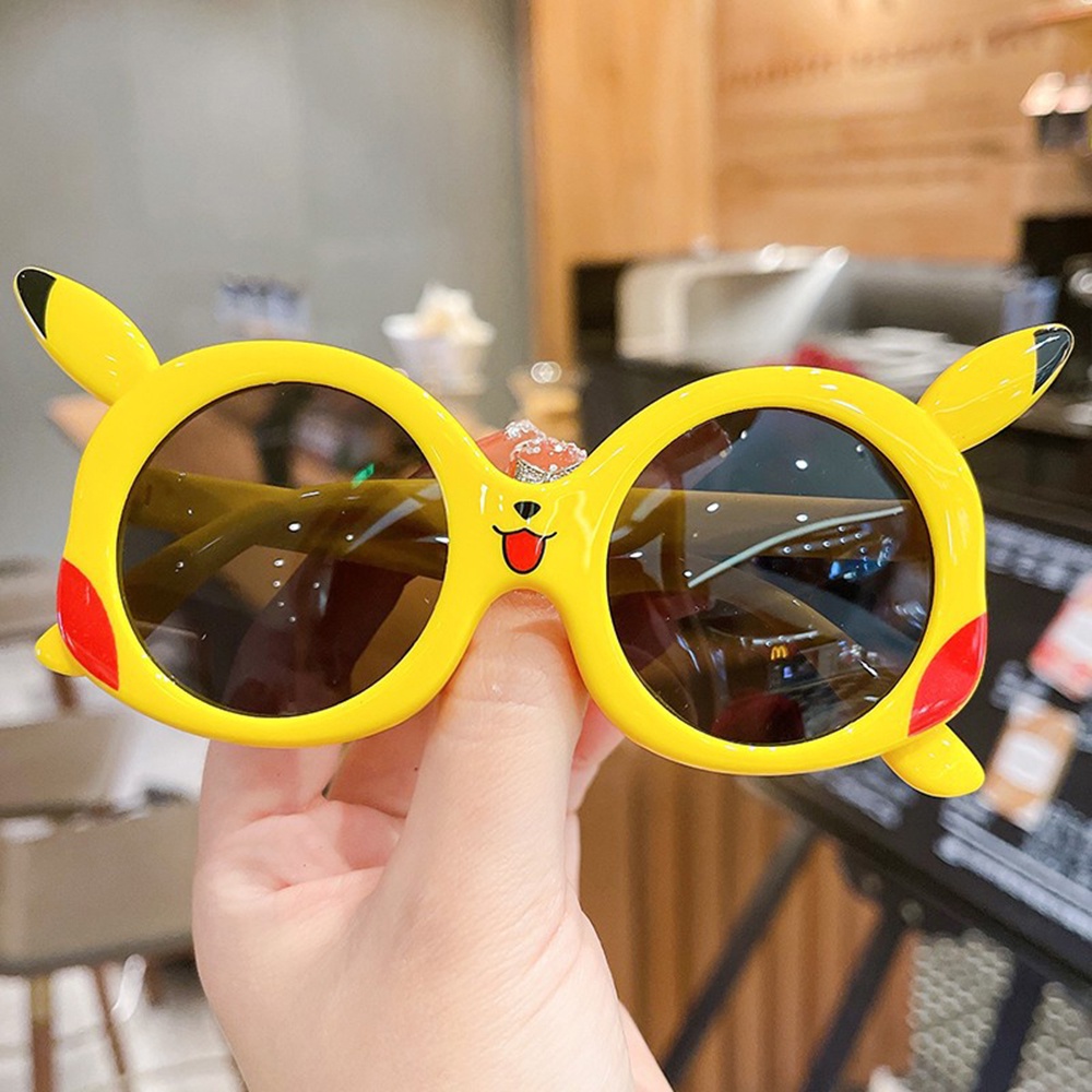 Kính Mát Chống Tia UV Hình Pikachu Dễ Thương Cho Bé