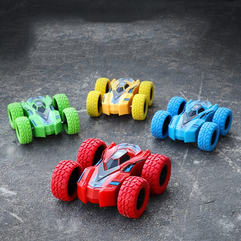 Ô tô xe đua đồ chơi lật 2 mặt theo quán tính có thể chạy cả 2 mặt bằng nhựa ABS cho bé yêu