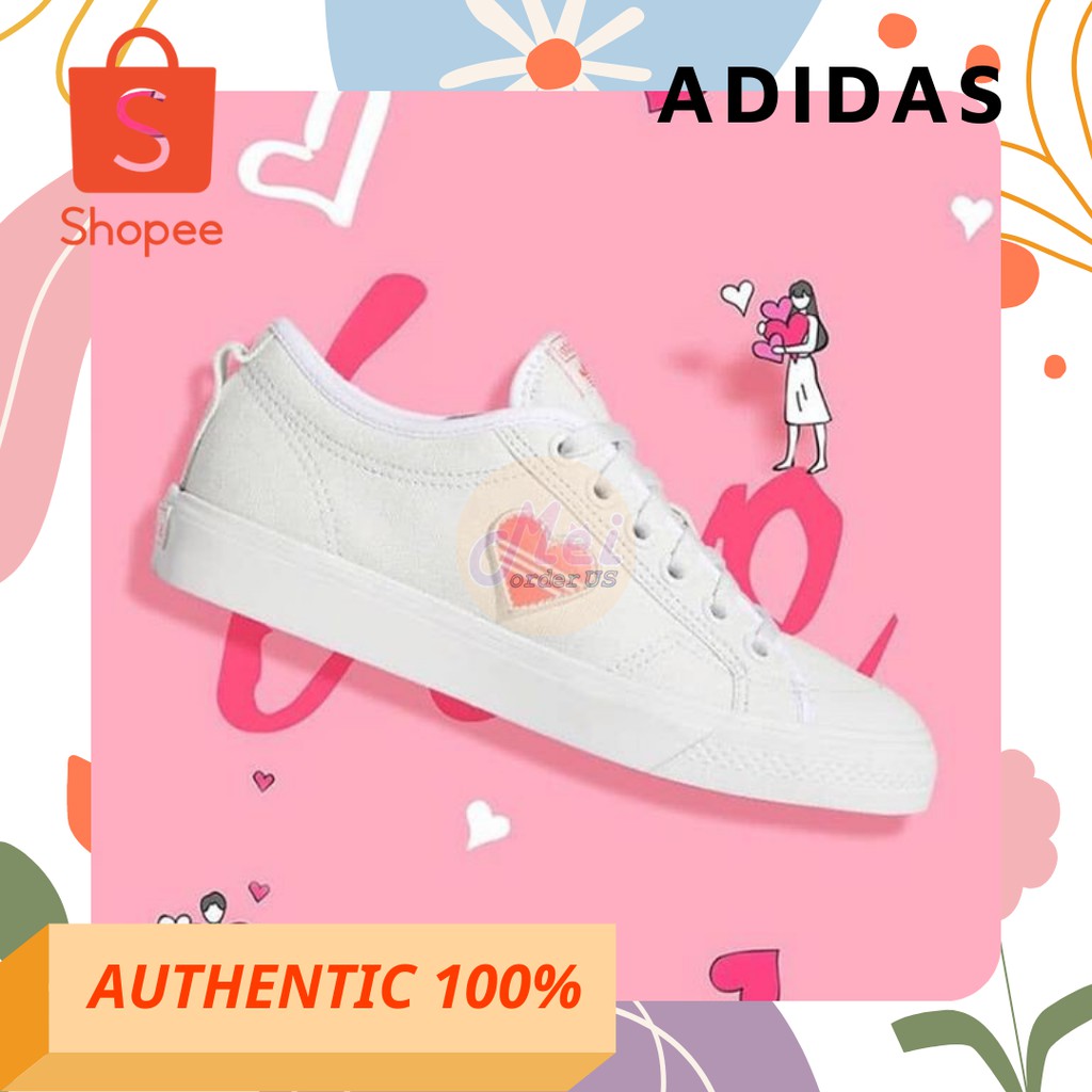 Giày thể thao Adidas Nizza Trefoil EF5074 - Mẫu tim valentine ngọt ngào