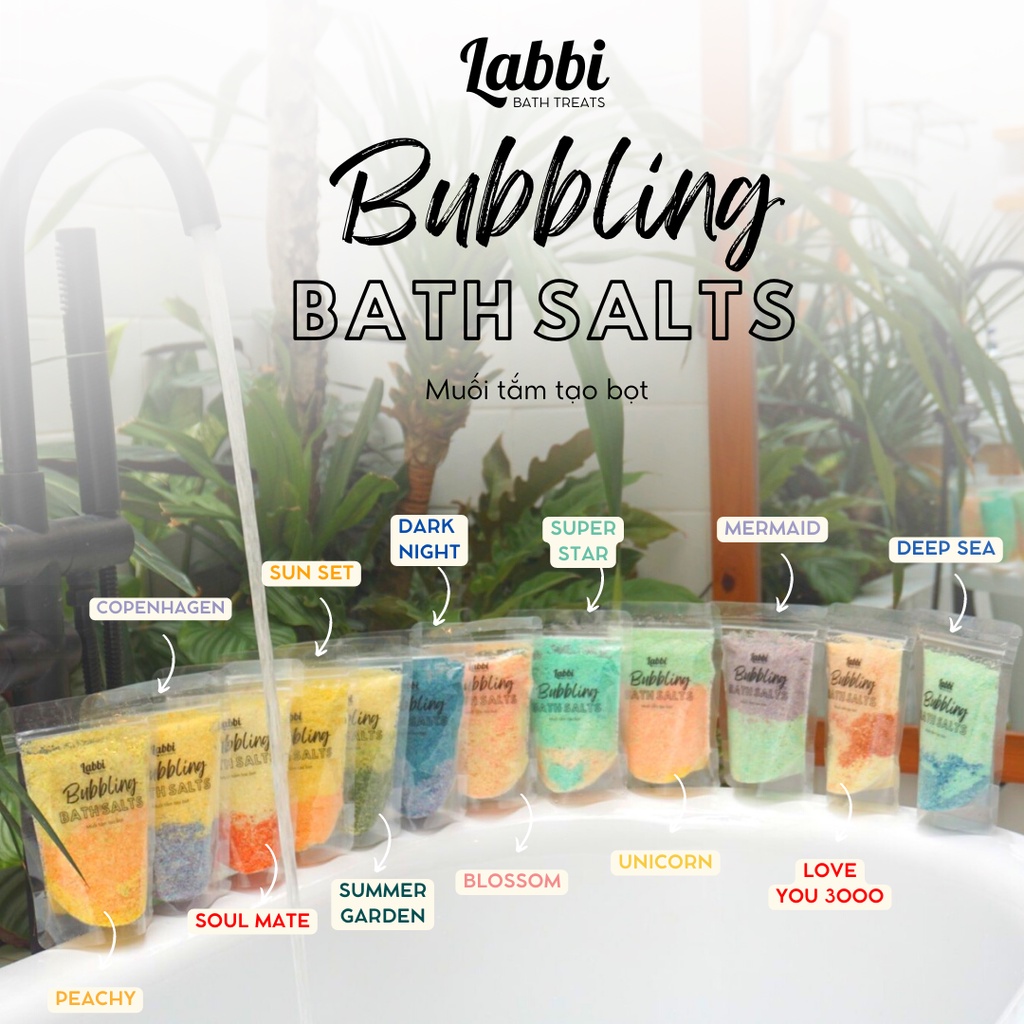 COPENHAGEN [Labbi] Tạo bọt bồn tắm / Muối tắm tạo bọt / Bubble Salts