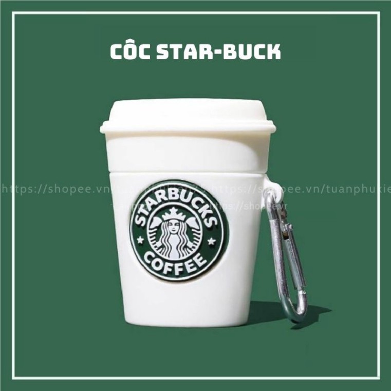 VỎ BỌC BẢO VỆ CỐC STAR-BUC TRẮNG - Case Tai Nghe Không Dây AP 1/ 2/ Pro