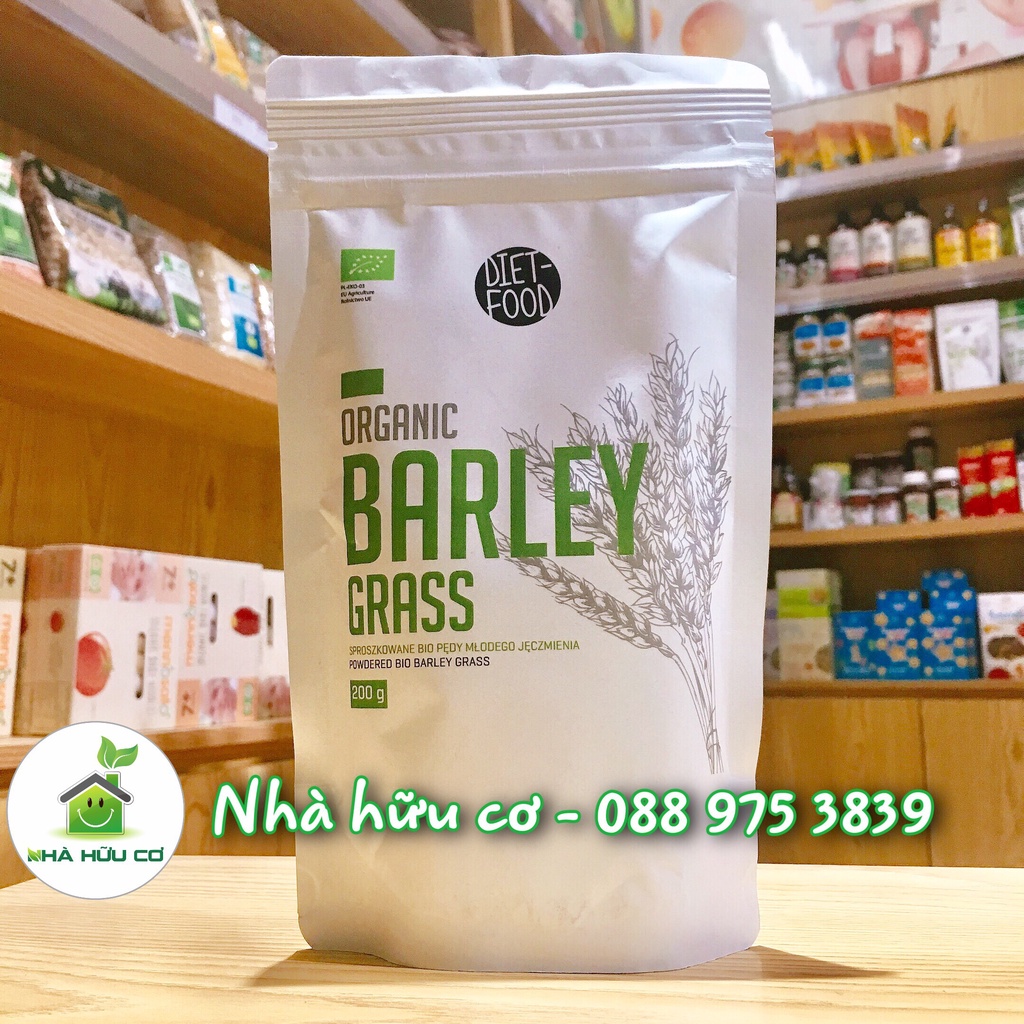 SIÊU THỰC PHẨM - Bột CỎ LÚA MẠCH NON (Đại mạch non) hữu cơ Diet Food - Organic Barley Grass Powder - Date: 12/2022