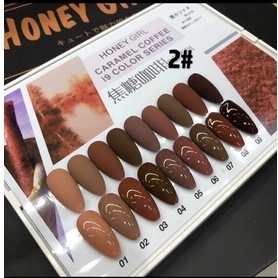 Set sơn gel Honey Girl, set 9 chai tặng bảng màu
