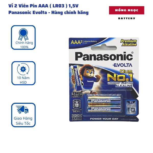 Pin AA / PIN AAA Panasonic Evolta 1,5 V Hàng chính hãng