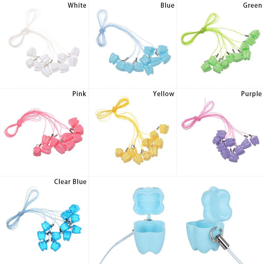 ESPO Set 10 Hộp Nhựa Đựng Răng Sữa Em Bé Nhiều Màu Dễ Thương