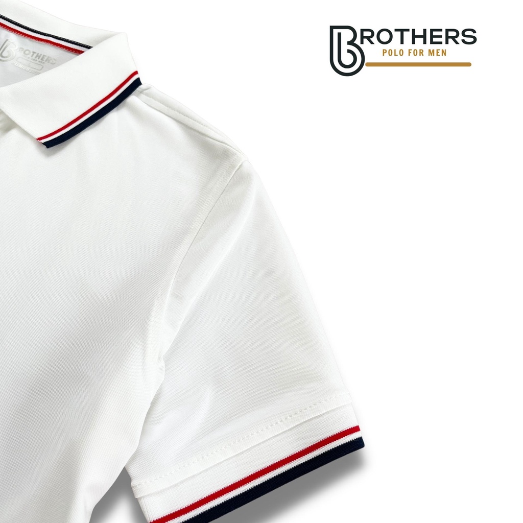 Áo thun Polo nam VICO trơn cổ trụ bẻ, cổ viền phối màu, vải cá sấu cao cấp, thoáng mát - BROTHERS