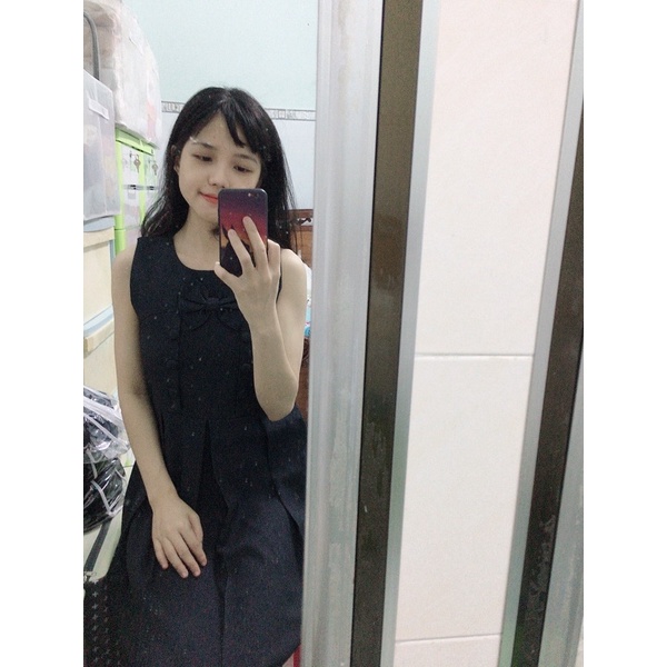 PASS đầm suông đen