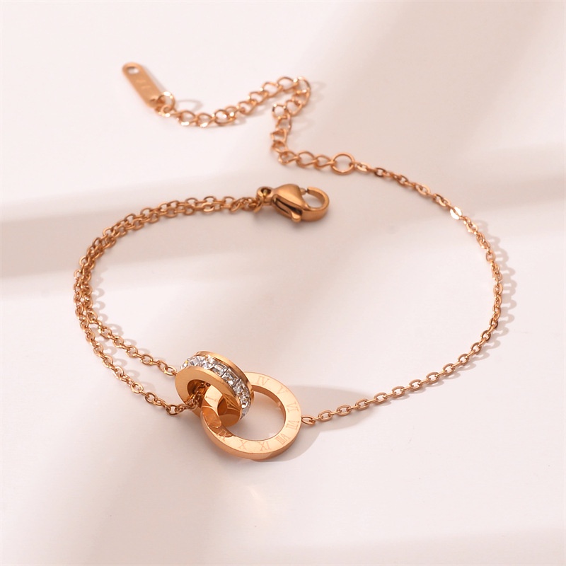 Vòng Tay Thép Titan Đơn Giản Thời Trang Phong Cách Hàn Quốc Cho Nữ