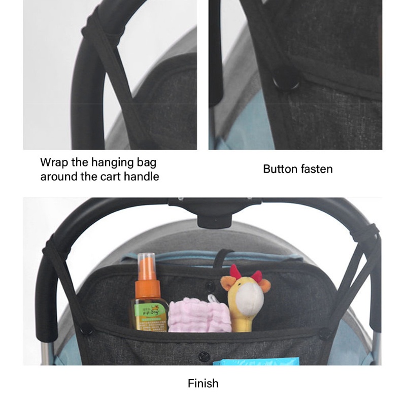 Túi Đựng Tã Lót / Bình Sữa / Điện Thoại Siêu Bền Gắn Xe Đẩy Em