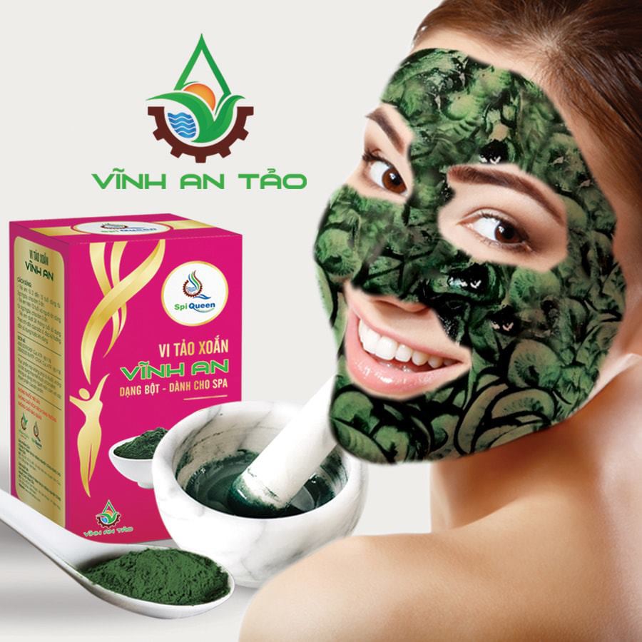 Tảo Xoắn Spirulina Vĩnh An Loại Bột Dùng Cấy Nano Trong Spa, Thẩm Mỹ