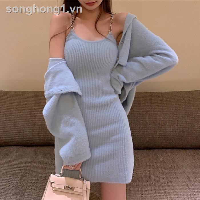 Set Áo Hoodie Lửng Phối Chân Váy Thời Trang Thu Đông 2020 Cho Nữ