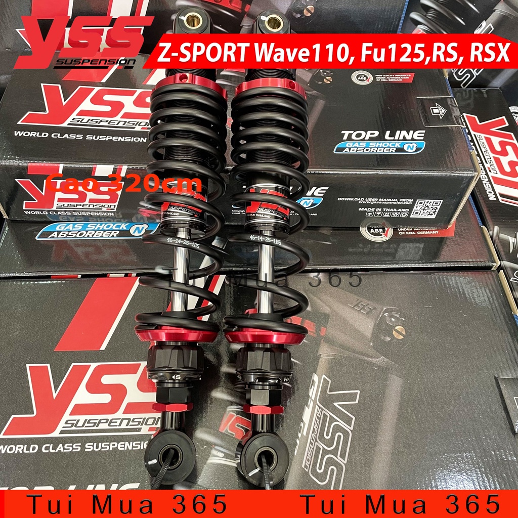 PHUỘC YSS Z SPORT WAVE 110/W125, FUTURE 125, RS, RSX, DREAM THAILAN