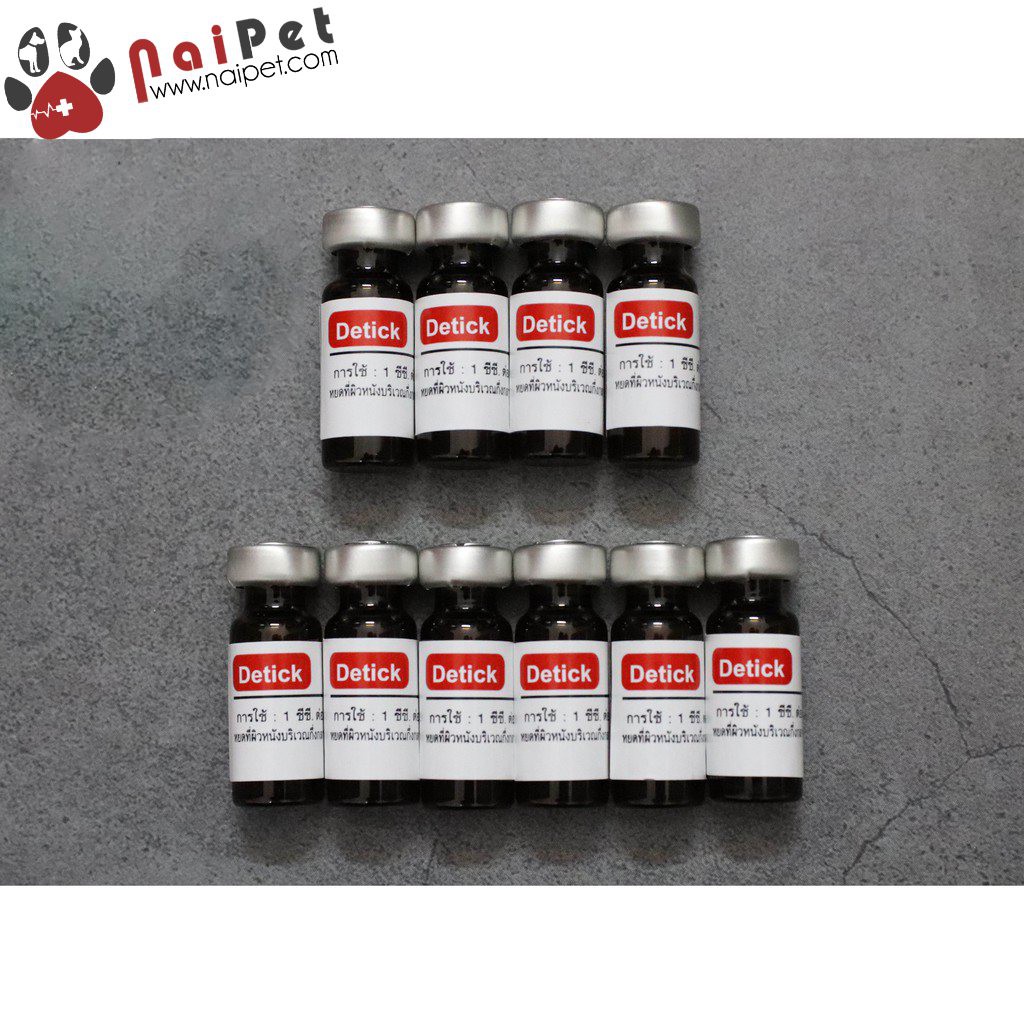 [Mã PET50K giảm Giảm 10% - Tối đa 50K đơn từ 250K] Nhỏ Gáy Diệt Ve Rận Detick Thái Lan Cho Thú Cưng