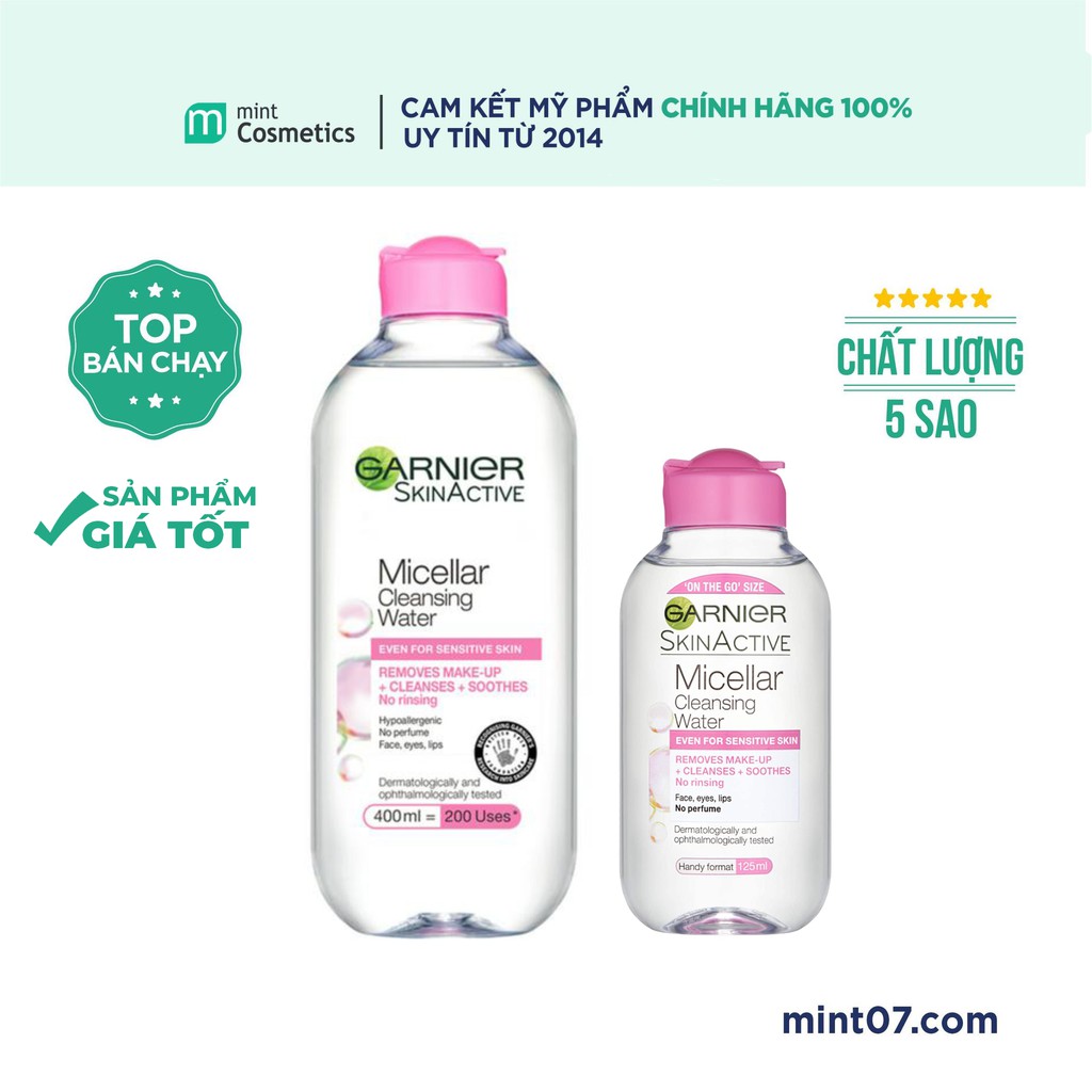 Nước tẩy trang Garnier Micellar Cleansing Water