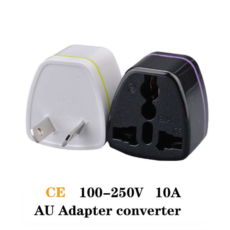 Phích Cắm Điện CE 100V-250V 10A 2000W Chuẩn AU Úc, Âu Mỹ, EURO 2Pin