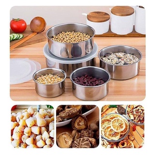 Bộ 5 bát inox lạnh có nắp