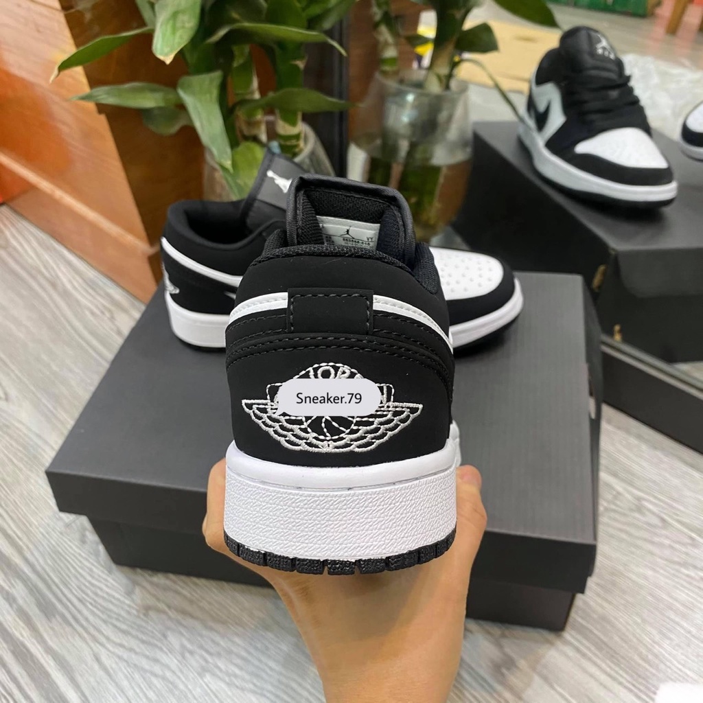 Giày thể thao sneaker đen trắng da lôn đủ size 36-43. đen trắng cổ thấp | BigBuy360 - bigbuy360.vn