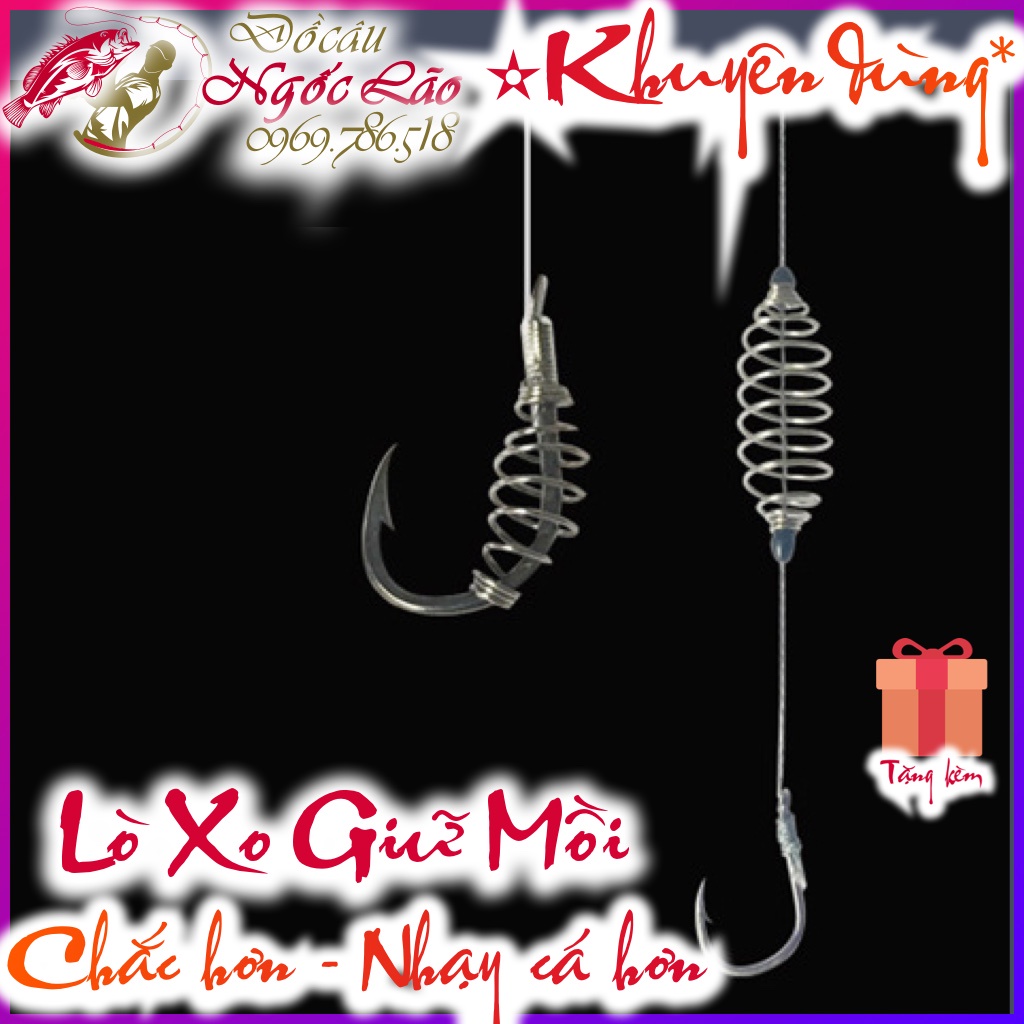 10 5 3 Lò xo giữ mồi câu cá chắc chắn hơn - Câu cá đỡ tốn mồi mày nhạy cá chắc cá hơn