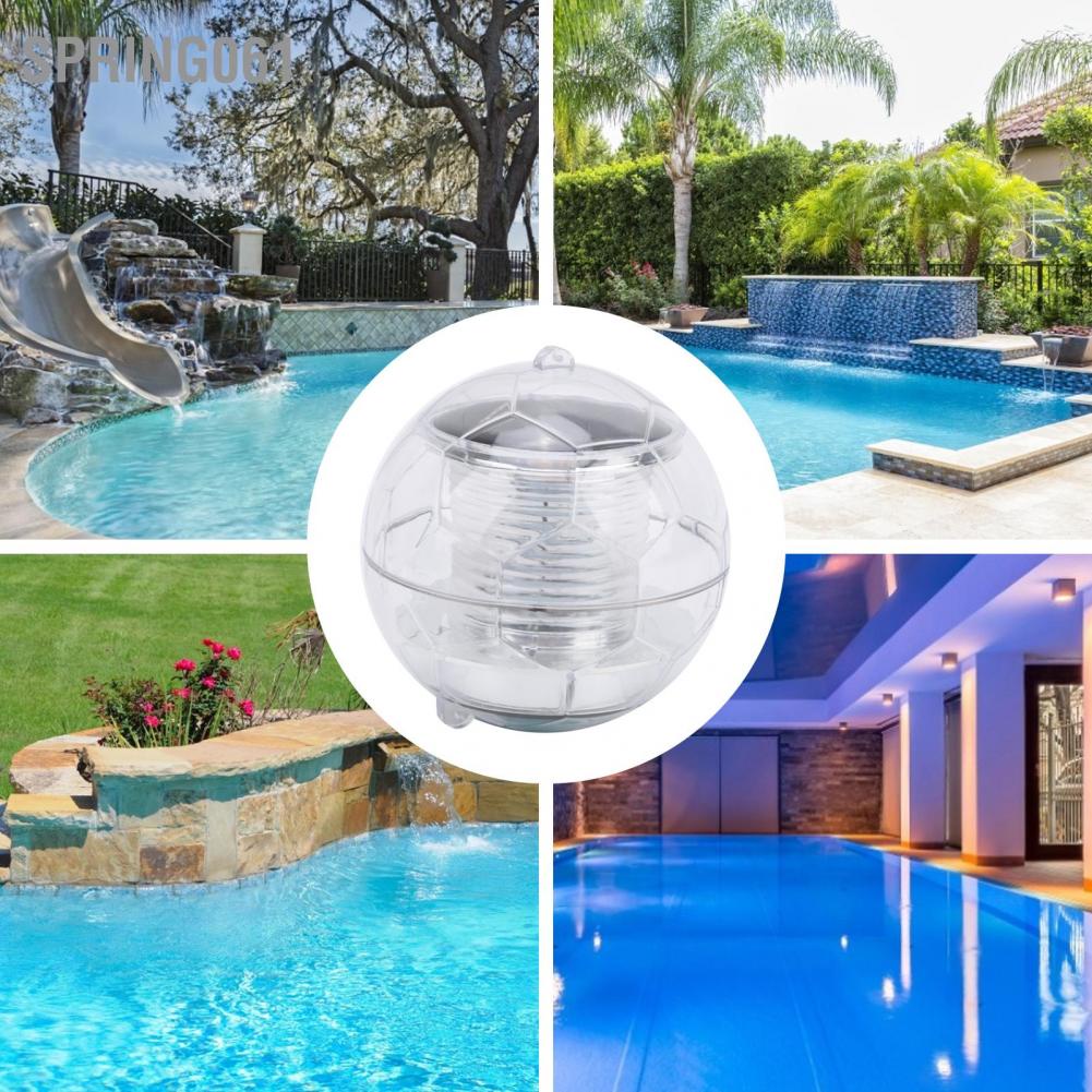 [Hàng Sẵn]  Đèn LED 7 Màu Sử Dụng Năng Lượng Mặt Trời Chống Thấm Nước Dùng Trang Trí Bể bơi 【Spring061】