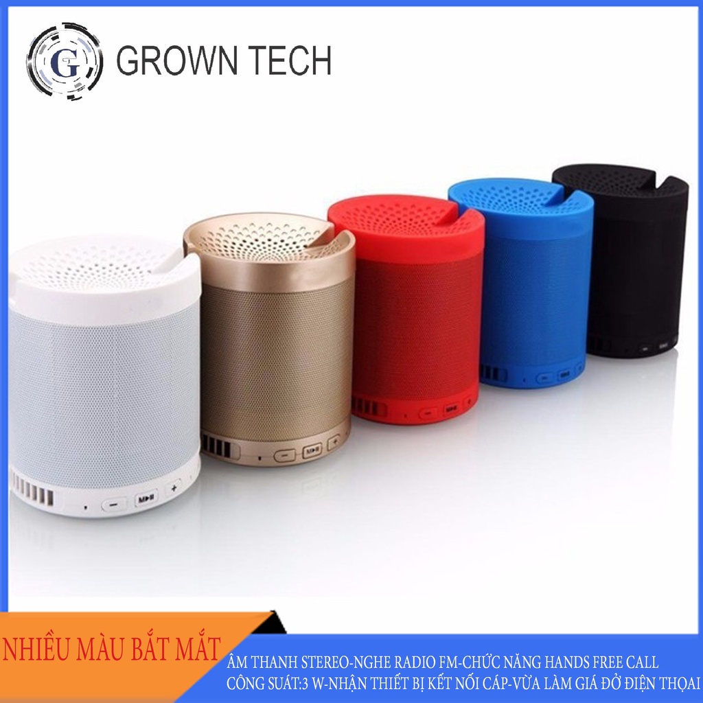 Loa bluetooth đa năng NTC HF-Q3 dòng 2022 bass tốt loại cao cấp có giá đỡ điện thoại - cổng usb - thẻ nhớ - jack 3,5