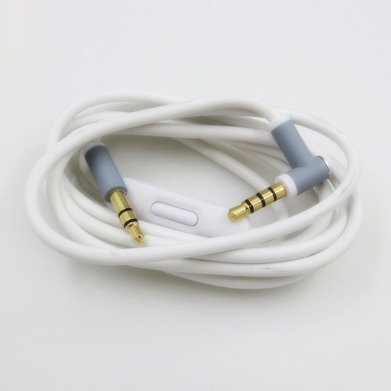 Replacement Remote Talk Audio Cable for Beats Studio, Executive, Mixer, Solo HD, Wireless, and Pro Headphones(White)